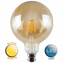 MiniSun 6W LED Filament Giant Globe Bulb AMBER