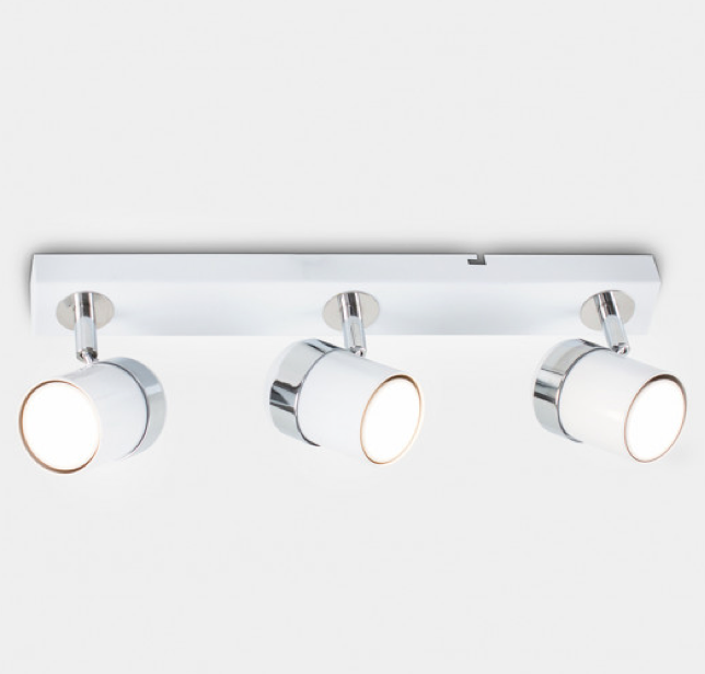 Minisun Rosie 3 Way Straight Bar Spot Light White