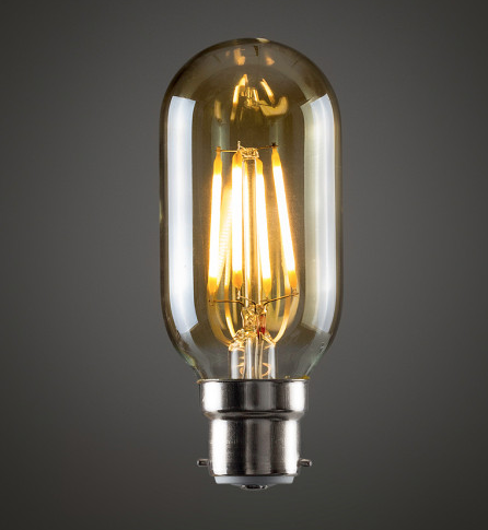 MiniSun 4W LED Filament Radio Valve Bulb AMBER