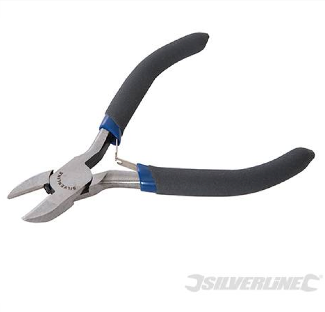 Silverline 244988 110mm Side Cutting Electronics Pliers