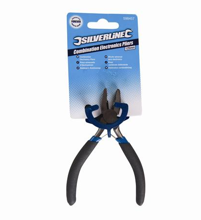 Silverline 598457 125mm Combination Electronics Pliers