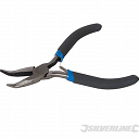 Silverline 633579 125mm Bent Long Nose Electronics Pliers