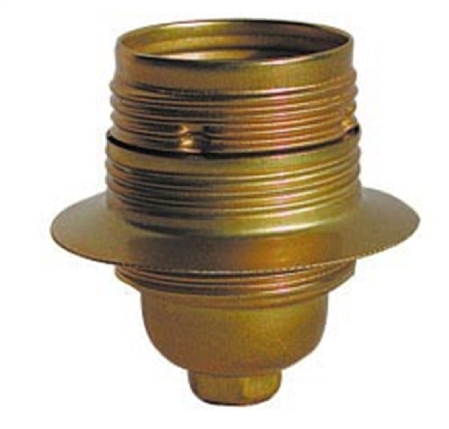 Lampholder ES Brass Plated 10mm Entry