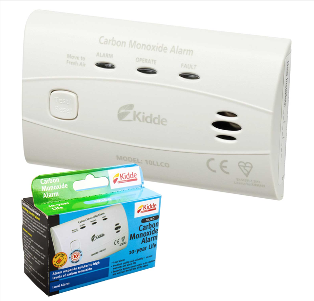 Kidde 10LLCO Carbon Monoxide Alarm Detector 10 Year Lithium Battery