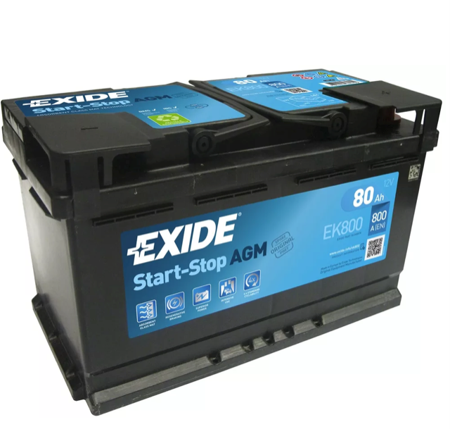 Start-Stop 110 EK800 Exide Car Battery AGM