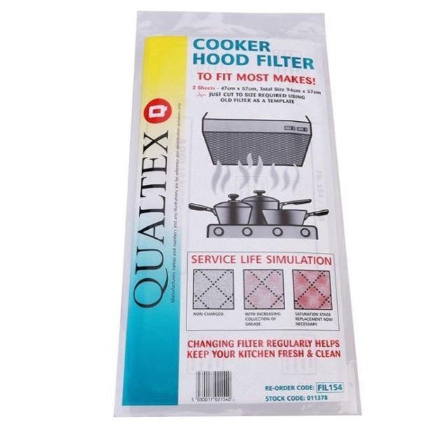 FIL 154  Cooker Hood Grease Filter Pk 2