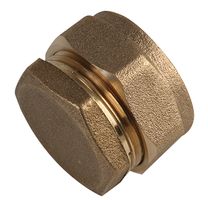 Compression Stop End Fitting 15mm - Brass