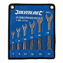 Silverline 380424 Open-Ended Spanner Set 6pce