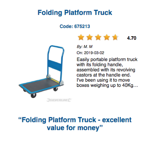 Silverline 675213 Folding Platform Truck