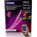 Status 5 Metre Colour Changing LED RGB Tape - Remote Controlled