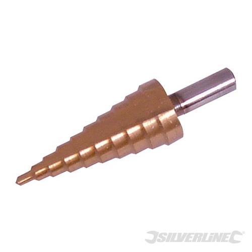 Silverline 698459 Titanium-Coated HSS Step Drill 4-22mm