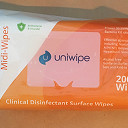 Uniwipe Clinical Sanitising Wipes Pack 200