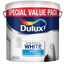 Dulux Matt Pure Brilliant White Paint 7L